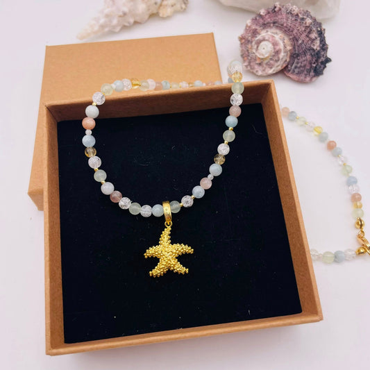 Edelstein-Kette "Seestern"