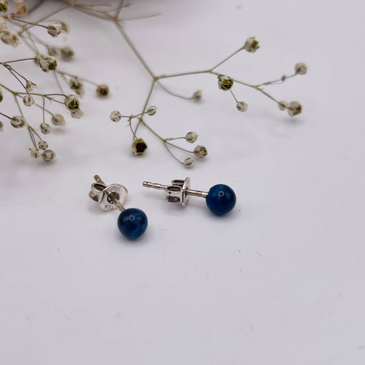 Ohrstecker Sodalith – 925er Silber