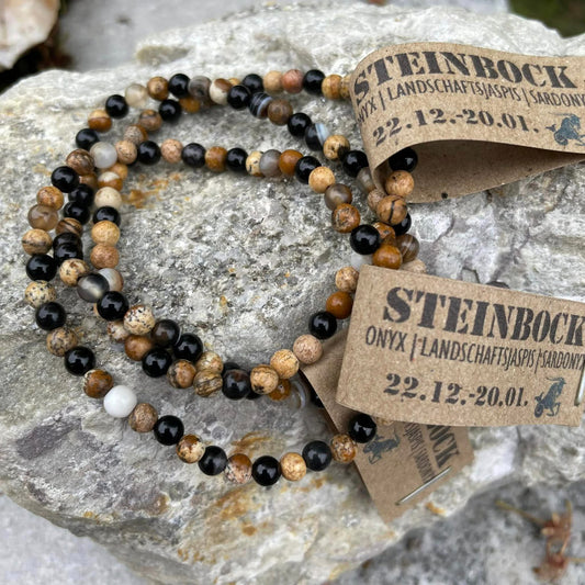 Edelsteinarmband "STEINBOCK" 4mm