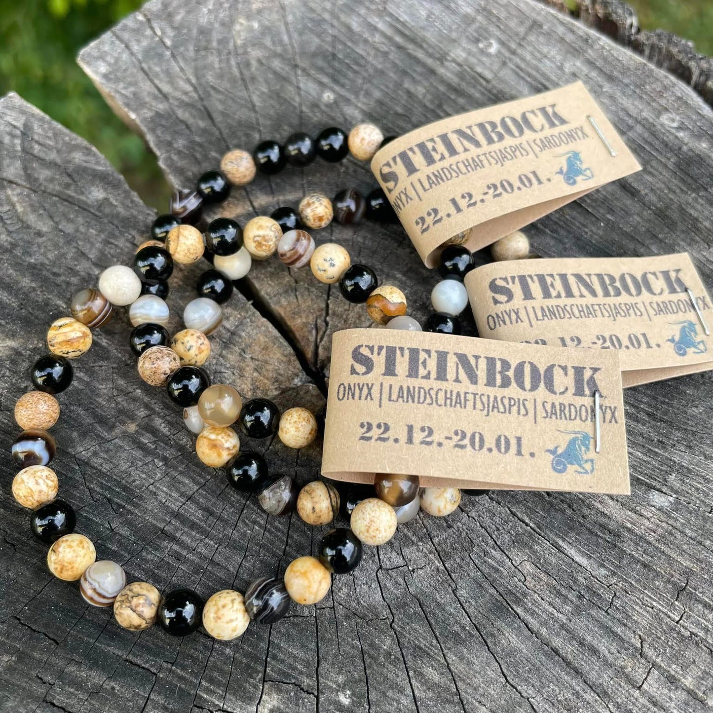 Edelsteinarmband "STEINBOCK" 6mm