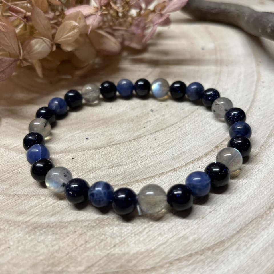 Armband "STIRN-CHAKRA" 6mm