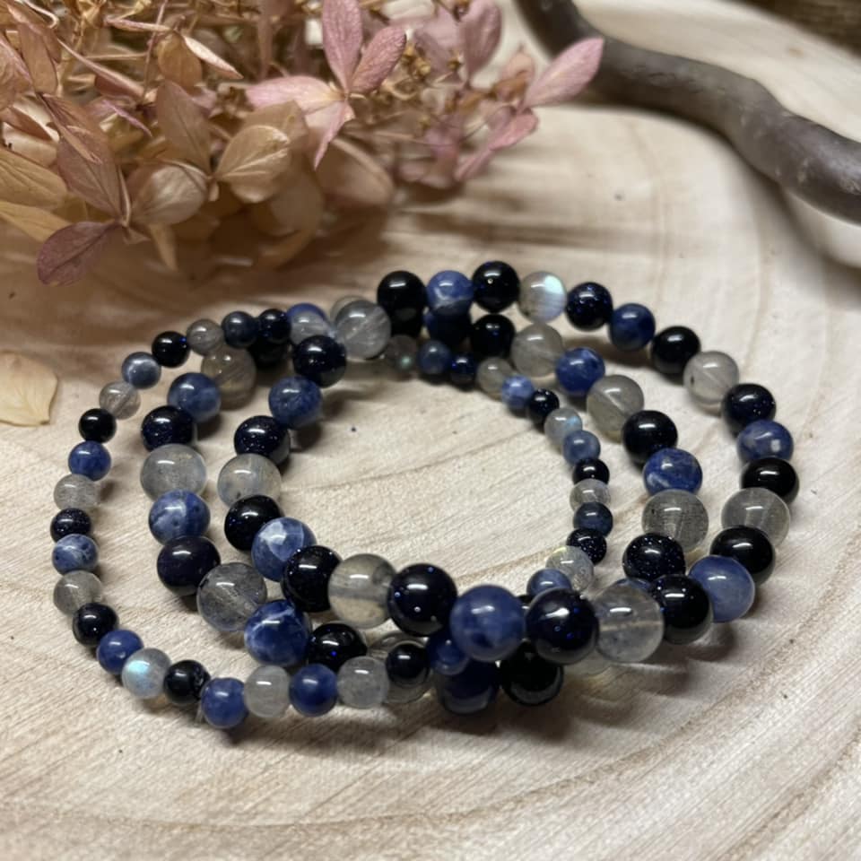 Armband "STIRN-CHAKRA" 6mm