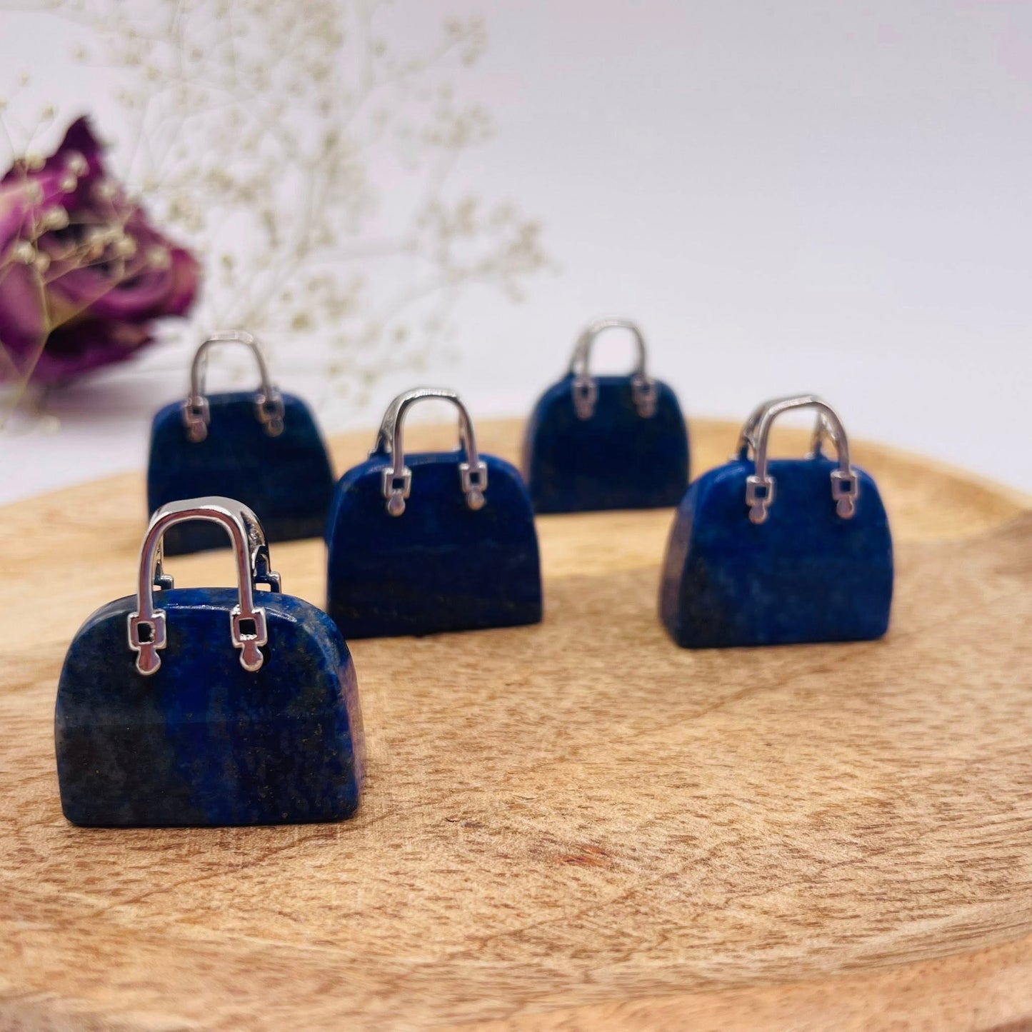 Lapislazuli Mini-Täschchen als Dekoobjekt oder Geschenk – handverlesen von WUNDERSTEIN