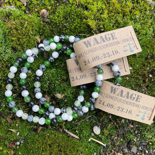 Edelsteinarmband "WAAGE" 4mm