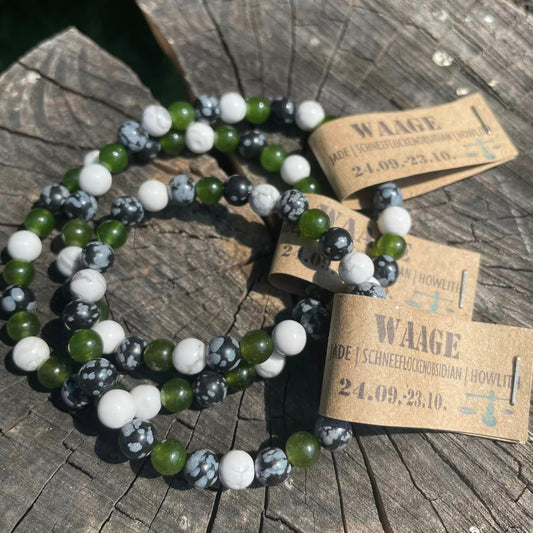 Edelsteinarmband "WAAGE" 6mm