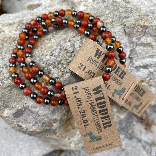 Edelsteinarmband "WIDDER" 4mm