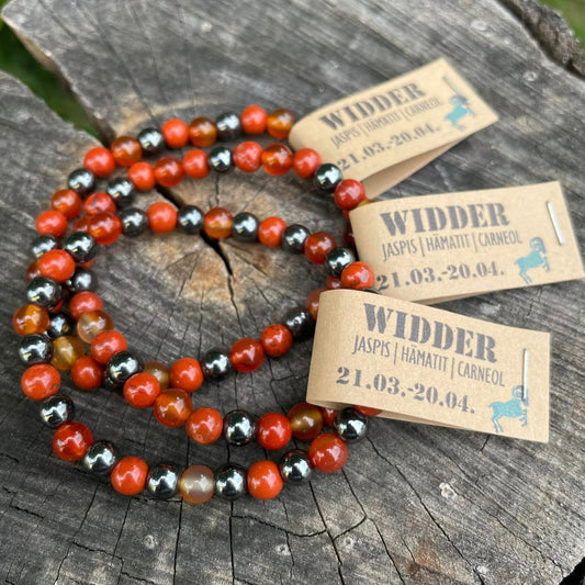 Edelsteinarmband "WIDDER" 6mm