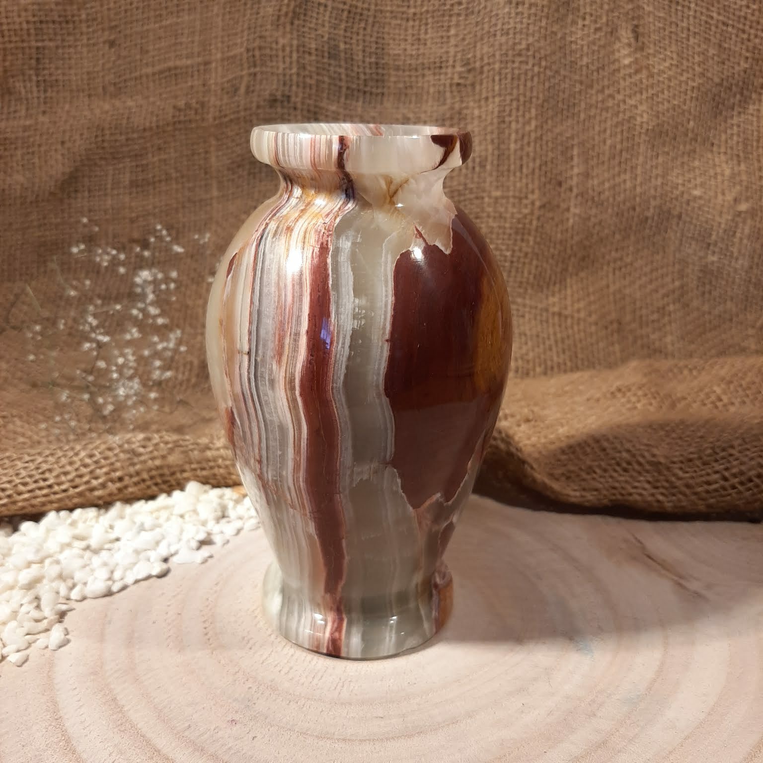 Vase aus Onyx-Marmor