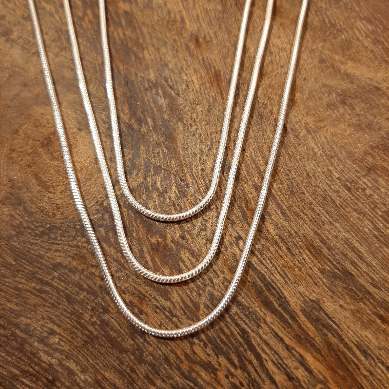 Silber-Schlangenkette 45cm
