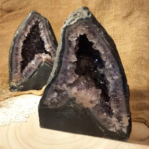 Amethyst-Geoden-Pärchen