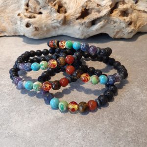 Chakrenarmband „Lava“